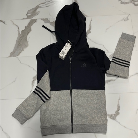 adidas Sweaters - NWT Adidas Black and Gray Hoodie